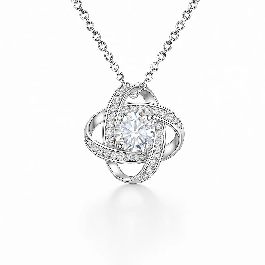 сребърно колие сияние