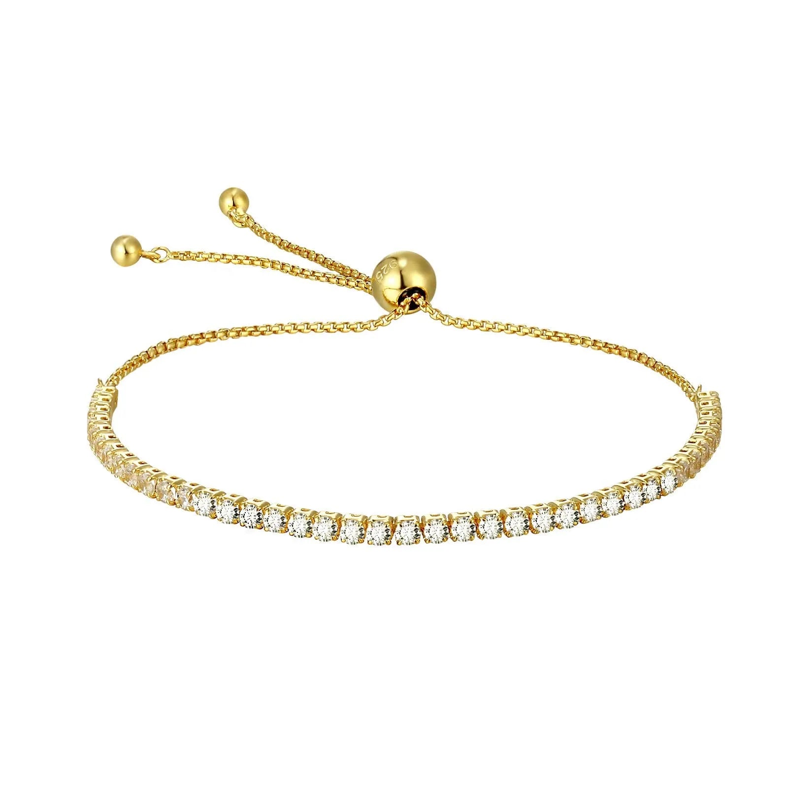 дамска-тенис-гривна-позлатена