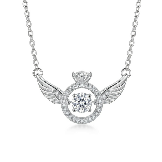 Сребърно колие с криле