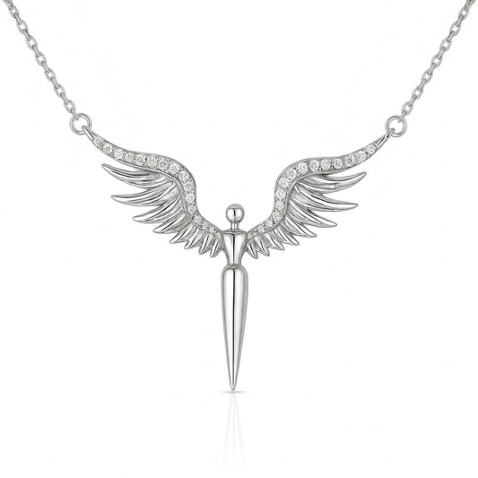 сребърно колие феникс