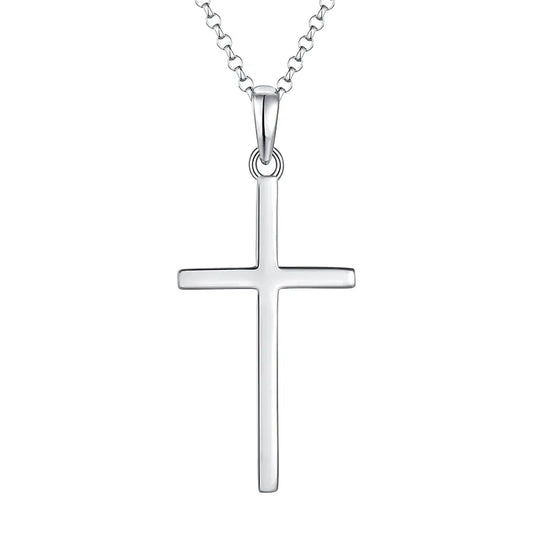 сребърно колие с кръст